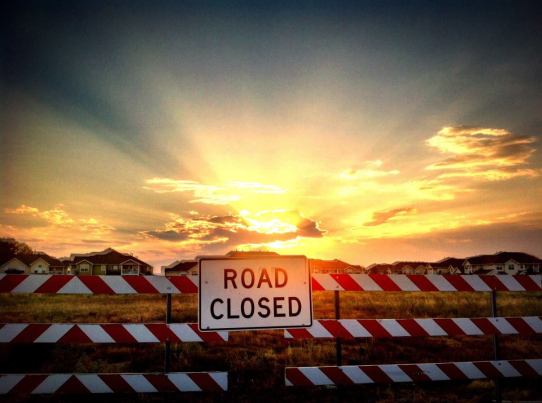 road closed